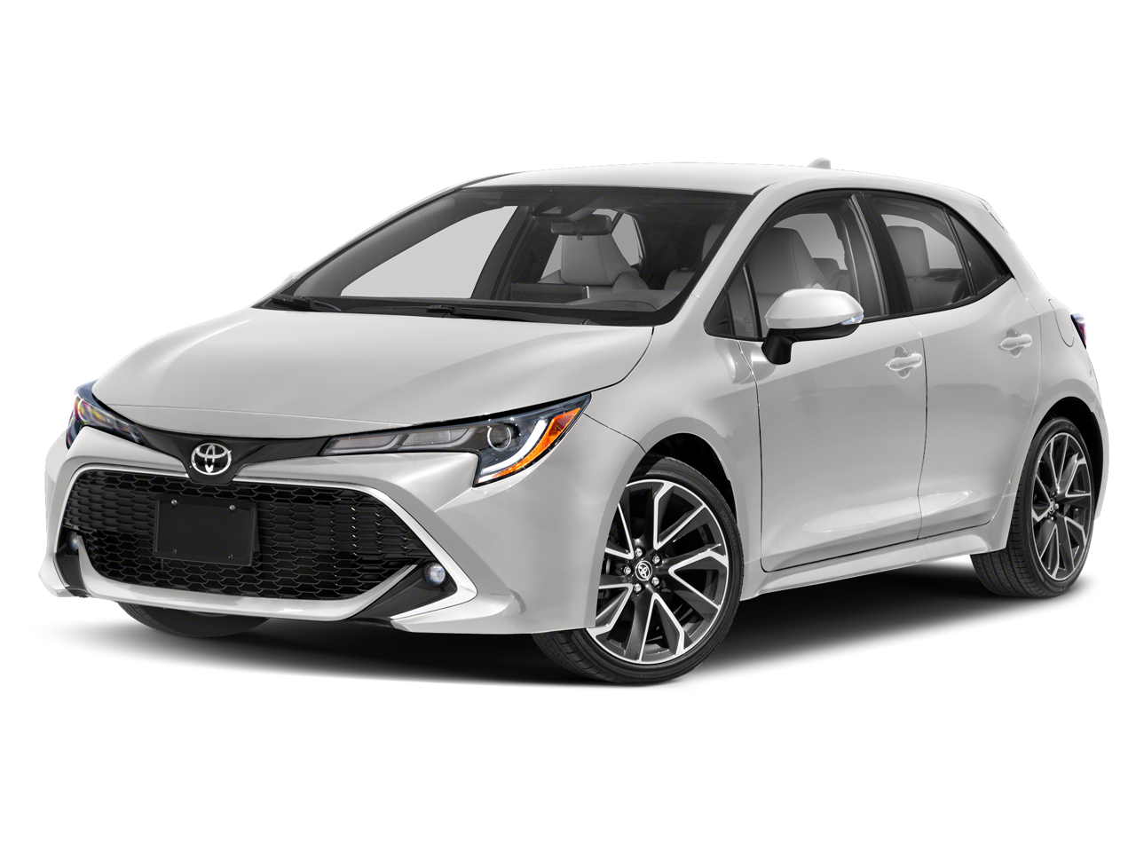 2022 Toyota Corolla Hatchback XSE in Midnight Black Metallic — front three-quarter view