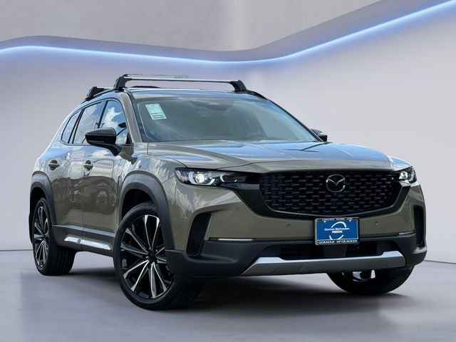 2026 Mazda Mazda CX-50 2.5 Turbo Premium Plus AWD in Zircon Sand Metallic — front three-quarter view
