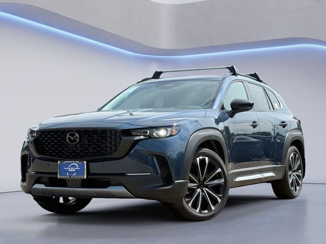2026 Mazda Mazda CX-50 2.5 Turbo Premium Plus AWD in Ingot Blue Metallic — front three-quarter view