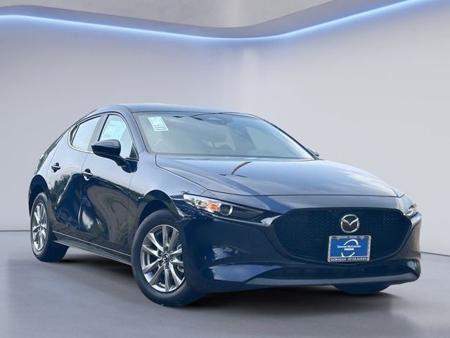 2026 Mazda Mazda3 Hatchback 2.5 S in Deep Crystal Blue Mica — front three-quarter view