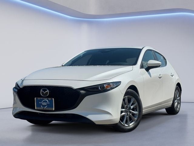 2026 Mazda Mazda3 Hatchback 2.5 S in Snowflake White Pearl — front three-quarter view