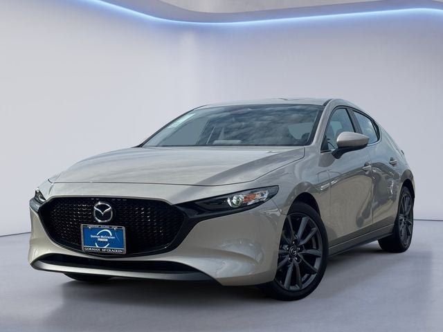 2026 Mazda Mazda3 Hatchback 2.5 S Preferred in Platinum Quartz Metallic — front three-quarter view