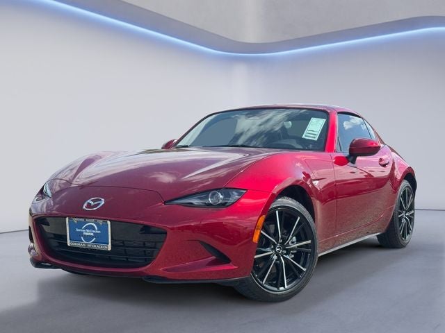 2026 Mazda Mazda MX-5 Miata RF Grand Touring in Soul Red Crystal Metallic — front three-quarter view