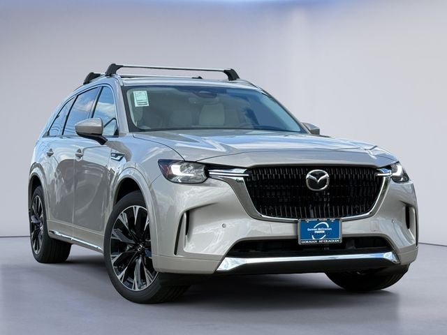 2026 Mazda Mazda CX-90 3.3 Turbo S Premium Plus AWD in Platinum Quartz Metallic — front three-quarter view