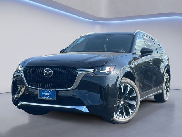 2026 Mazda Mazda CX-90 3.3 Turbo S Premium Plus AWD in Jet Black Mica — front three-quarter view