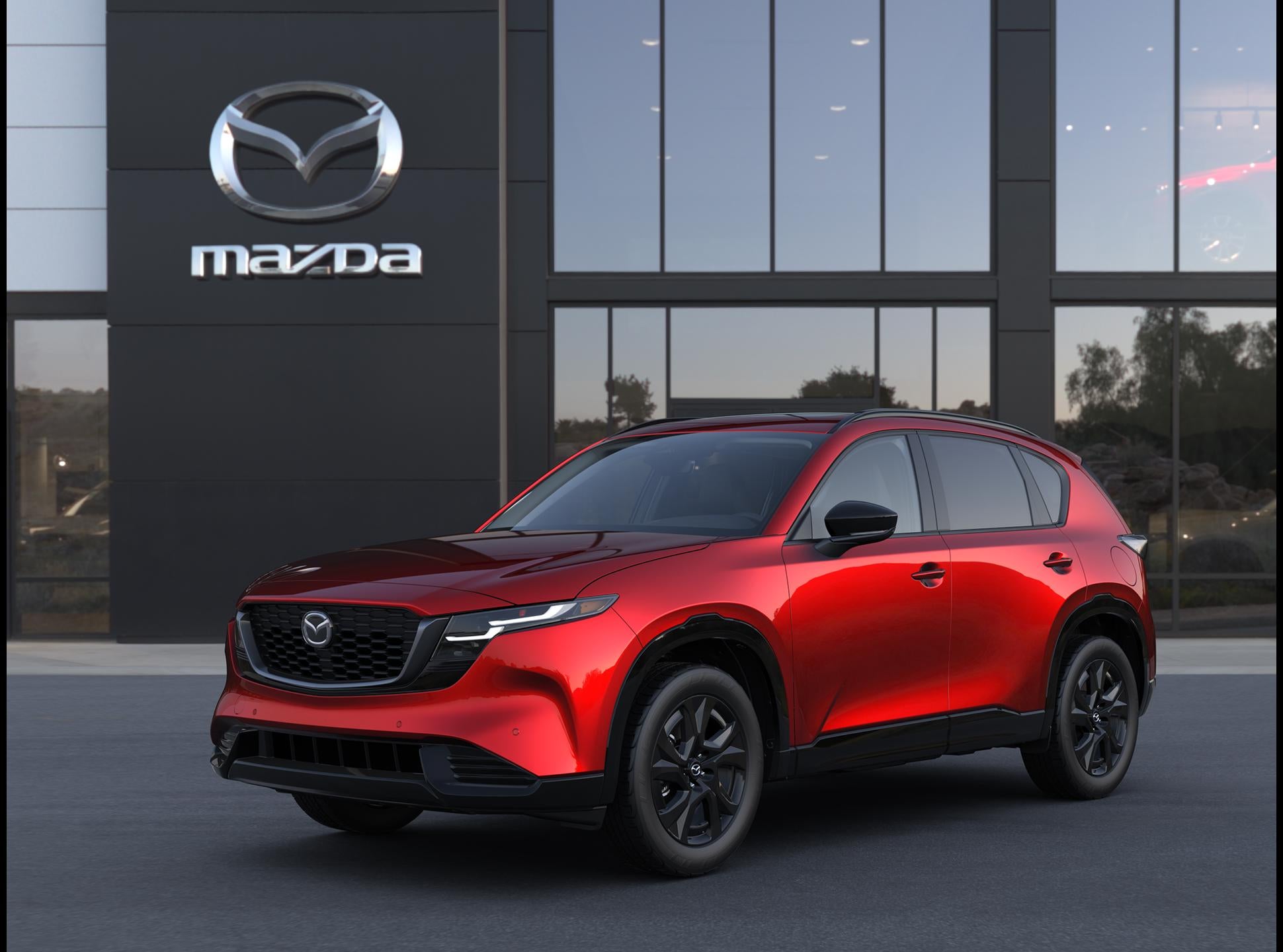 2026 Mazda Mazda CX-5 2.5 S Premium AWD in Soul Red Crystal Metallic — front three-quarter view