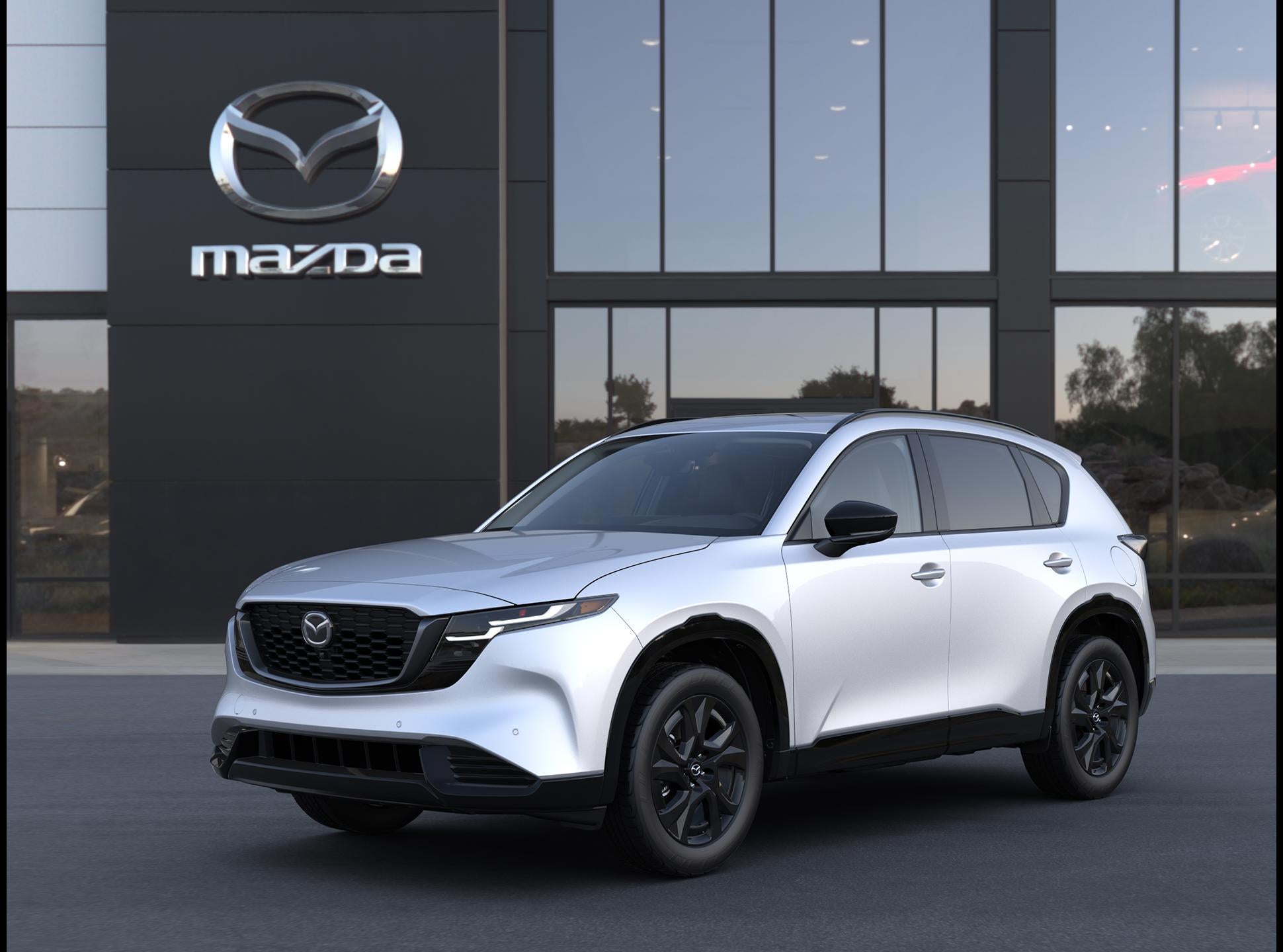 2026 Mazda Mazda CX-5 2.5 S Premium Plus AWD in Rhodium White Metallic — front three-quarter view