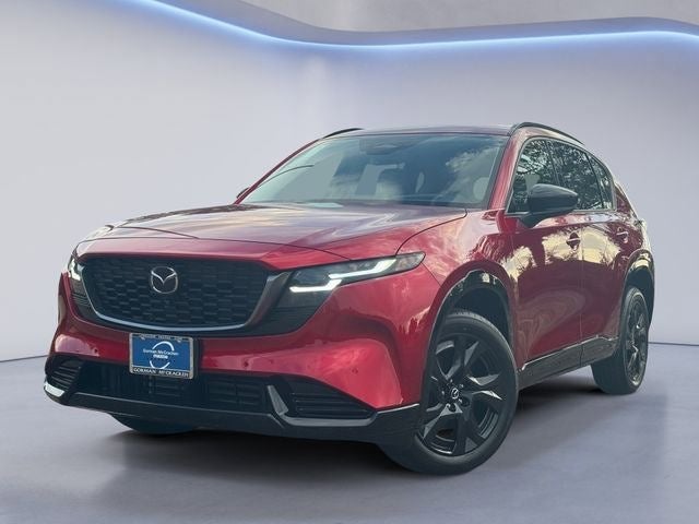 2026 Mazda Mazda CX-5 2.5 S Premium Plus AWD in Soul Red Crystal Metallic — front three-quarter view